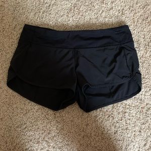Black Lululemon Speed Shorts Size 8